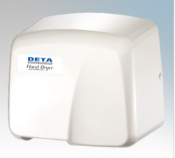 Deta 1006 White ABS Light Duty Automatic Hand Dryer