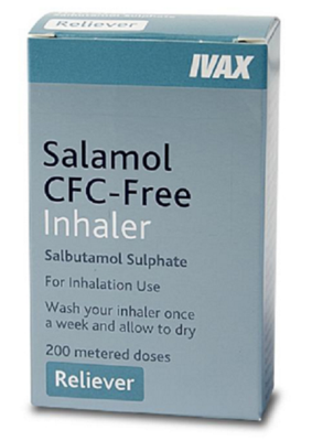 [AMB] (POM) Salamol MDI (CFC Free) Salbutamol Inhaler - 100mcg - 100mcg Inhaler - (Pack 1)