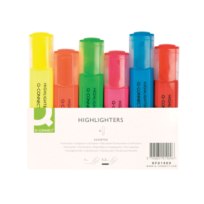 Q-Connect Assorted Highlighter Pens