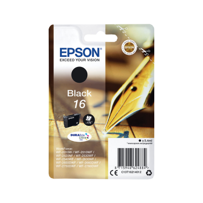 Epson 16 Ink Cartridge DURABrite Ultra Black