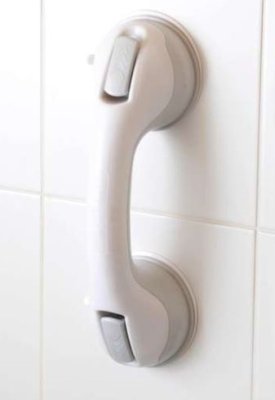 Grey Suction Cup Grab Bar-Colour Box