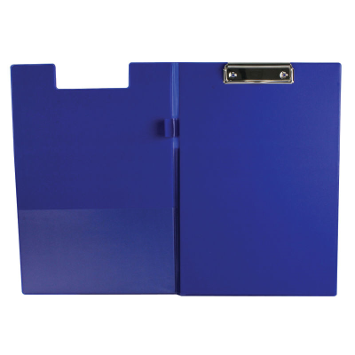 Q-Connect PVC Foldover Clipboard Foolscap Blue