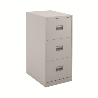 Talos 3 Drawer Filing Cabinet 465x620x1000mm Grey KF78768