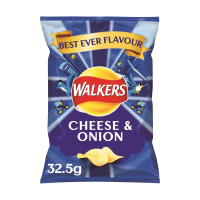 Walkers Cheese and Onion Crisps 32.5g