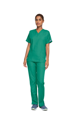 Cherokee Unisex Scrub Top Surgical Green XXS