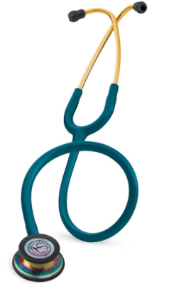3M Littmann Classic III Adult Stethoscope Rainbow Chestpiece/ Carribean Blue