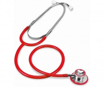 Lightweight Dual Head Stethoscope – Red