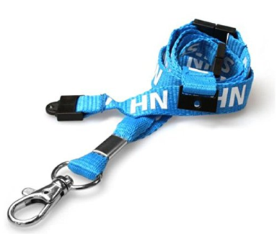 NHS Staff Blue Lanyard with Clip