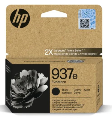 HP 937E EvoMore Ink Cartridge High Yield Black