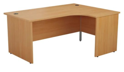 Radial Right Hand Panel Desk Beech