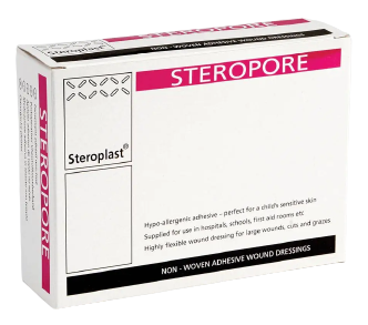 Steropore Adhesive Wound Dressing 8.6cm x 6cm