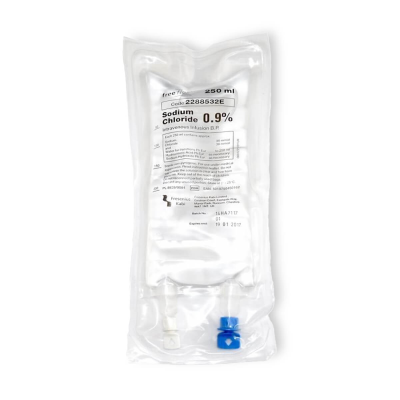 [AMB] (POM) Sodium Chloride IV for Infusion - 0.9% - 250ml Bag - (Pack 30)