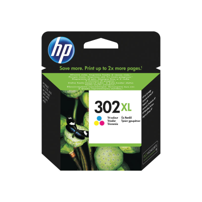 HP No.302XL High Capacity Ink Cartridge Tri-Colour