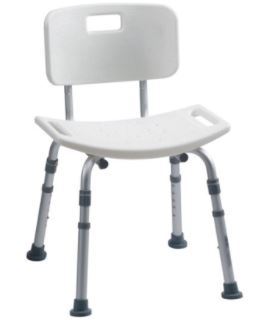 De-Luxe Shower Stool with Backrest