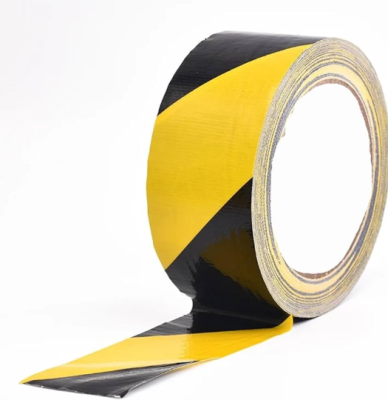 Hazard Warning Tape Black & Yellow, 50mm X 33m