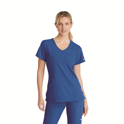 Skechers Female V Neck Scrub Top Royal Blue XXS
