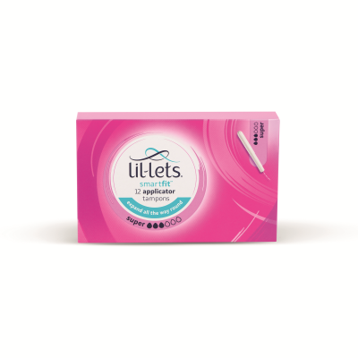 Lil-Lets Cardboard Applicator Tampons Super x12