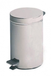 White Steel Pedal Bin 12 Litre