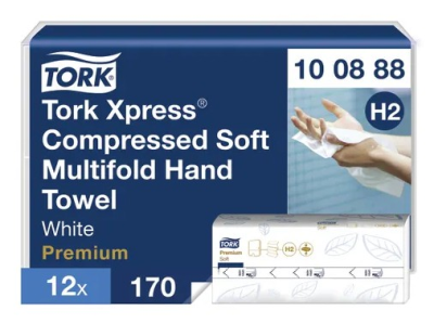 Tork Xpress Compressed Soft Multifold Hand Towels White