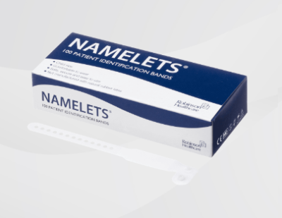 Adult Namelet Patient ID Band White