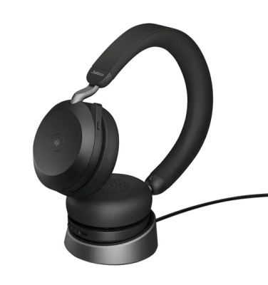 Jabra Evolve2 75 USB-C Headset with Charging Stand