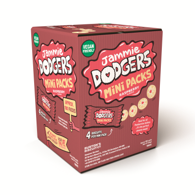 Jammie Dodgers Biscuits Mini Portion Packs Bulk Box 20g