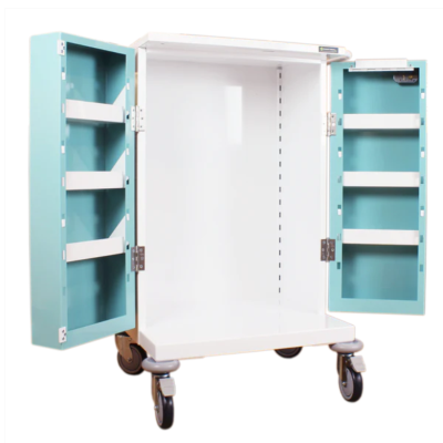 Double Door Medicine Drugs Trolley