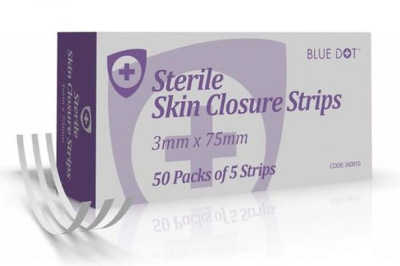 Skin Closure Strips 3mm x 75mm (Pack of 50)