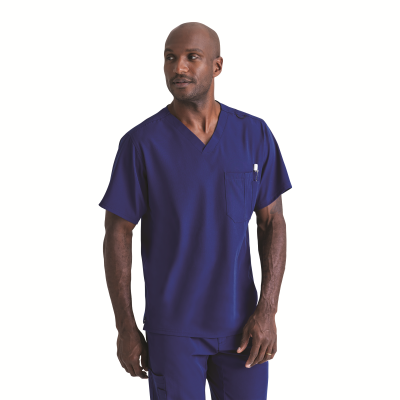 Skechers Unisex V Neck Scrub Top Navy XS