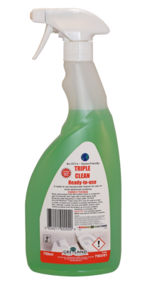 Triple Clean Washroom Cleaner Ready to Use 750ml - Multipack (x6)