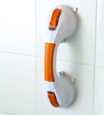 Orange Suction Cup Grab Bar  12"