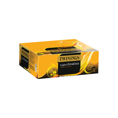 Twinings English Breakfast String and Tag (100 Pack)