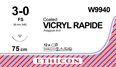 Coated Vicryl Rapide Suture W9940