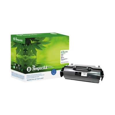 Respectful Lexmark Remanufactured Black Toner Cartridge T650A21E