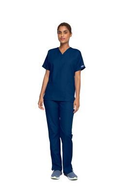 Cherokee Unisex Scrub Top Navy 2XS