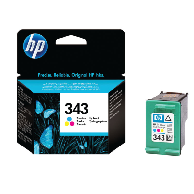 HP No.343 Tri-Colour Ink Cartridge Single Pack