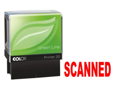Colop Printer 20 SCANNED Self-Inking Stamp Red