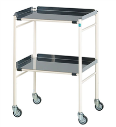 Harrogate Surgical Trolley with 2 Stainless Steel Shelves 630 x 470mm