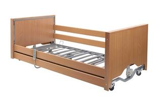 Casa Elite Care Home Bed - Low - Covered End Without Side Rails Beech